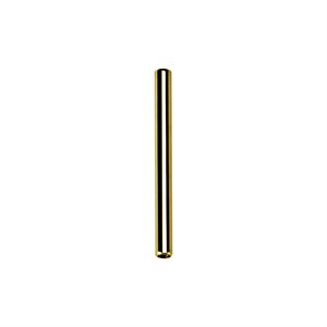 Tige de barbell interne sans filet en titanium plaqué or 24k