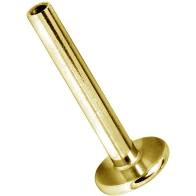 24k gold plated internal labret stem