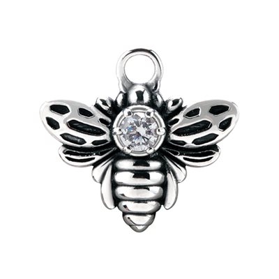 Pendentif abeille avec pierre pour clicker