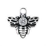 Pendentif abeille avec pierre pour clicker