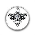 Pendentif abeille avec pierre pour clicker