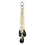 Multicolored jewelled chains charm for clicker