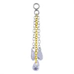 Multicolored jewelled chains charm for clicker