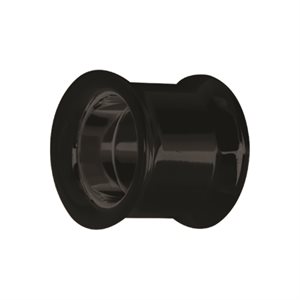 Black steel internally threaded double flared tunnel