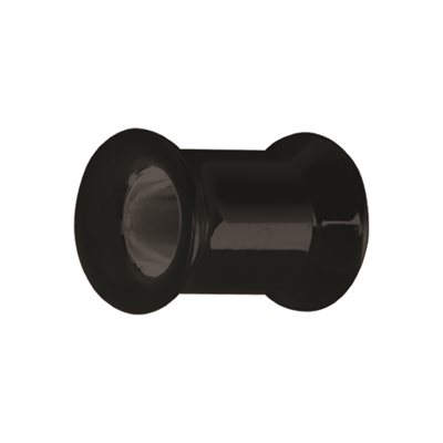 Black steel internally threaded double flared tunnel