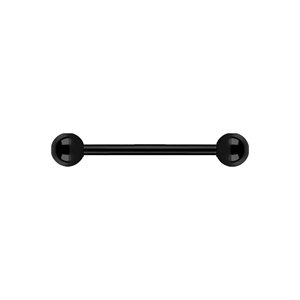 Black titanium internal barbell