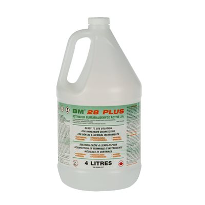 Désinfectant de glutaraldéhyde active 2% - 4L