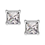 Jewelled square earstuds