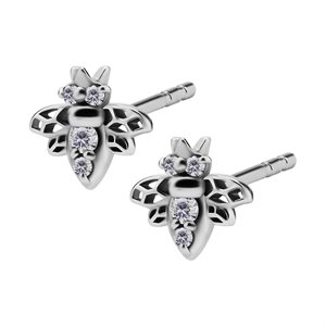 Jewelled bee earstuds