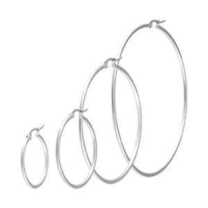 Boucles d’oreilles rondes chirurgical