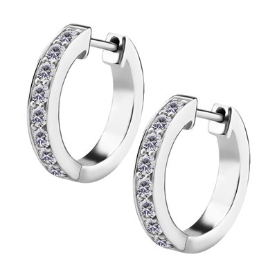 Jewelled hoop earrings