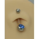 Bioplast navel banana with jewelled steel balls