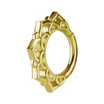 18k gold hinged clicker