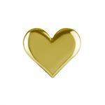 18k gold internal heart attachment