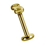 18K gold threadless infinity attachment