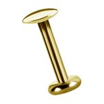 18K gold threadless marquise attachment