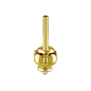 Tige de barbell sans filet en or 18k pour helix vertical