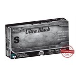 Medical grade black nitrile gloves