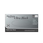 Medical grade black nitrile gloves