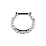 Hinged septum clicker