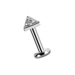 CoCr internal threadless jewelled triangle attachment