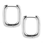 CoCr hoop earrings with square profile