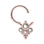 24k rose gold plated cluster style clicker