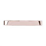 18k rose gold plated CoCr oval belly clicker -square profile