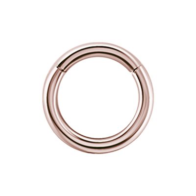 Anneau continu en or rose 18k avec bras articulé