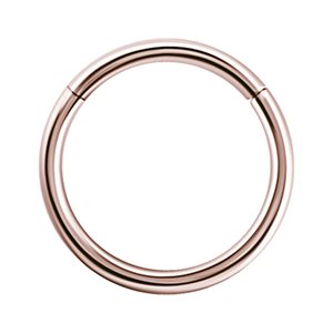 Anneau continu en or rose 18k avec bras articulé