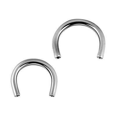 Titanium internal circular barbell wire