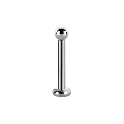 Titanium internal labret with ball