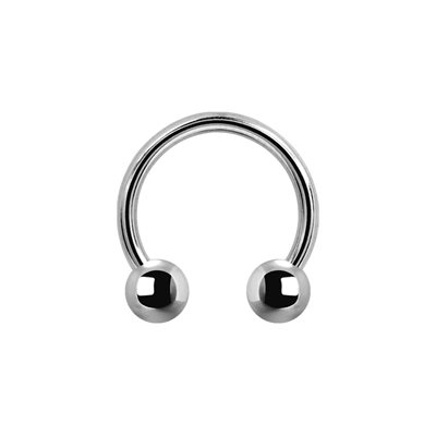 Titanium internal circular barbell