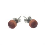 Boucles d'oreilles en bois de merisier