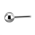 18k white gold threadless ball attachment