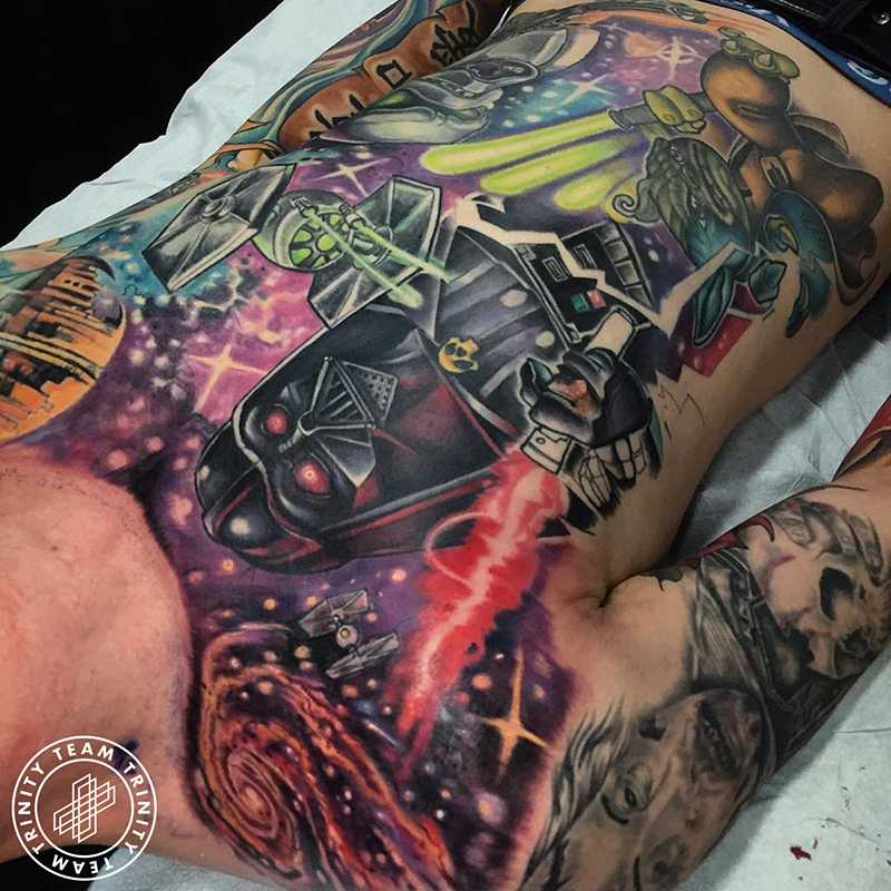 star wars chest tattoo